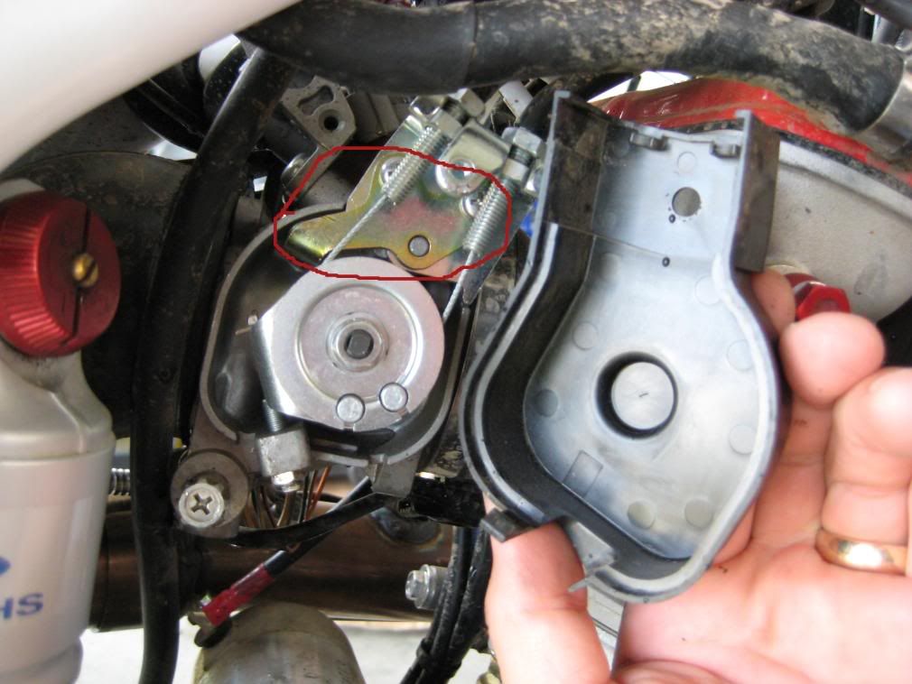 Throttle stop removal 2008/9 and maybe othe EFI bikes Cafe Husky